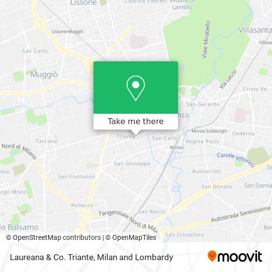 Laureana & Co. Triante map