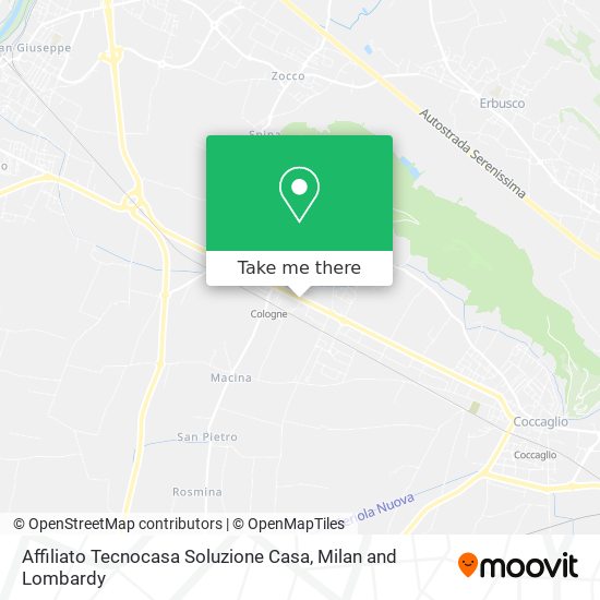 Affiliato Tecnocasa Soluzione Casa map