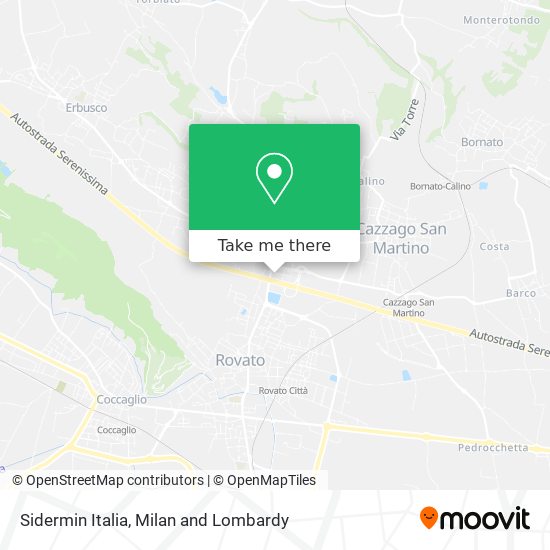 Sidermin Italia map