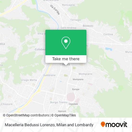 Macelleria Bedussi Lorenzo map