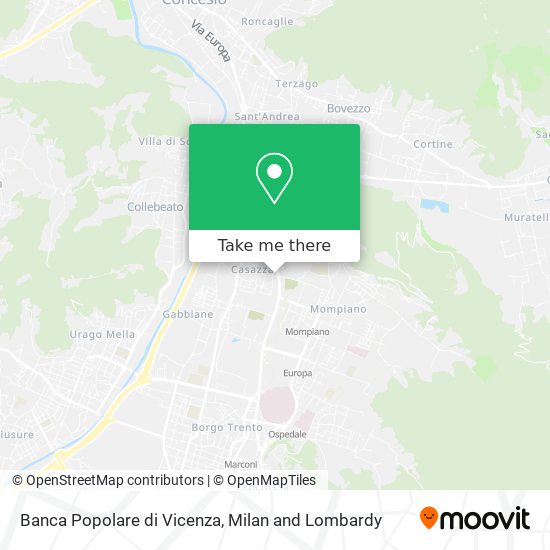 Banca Popolare di Vicenza map