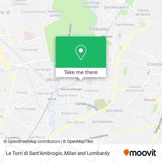 Le Torri di Sant'Ambrogio map