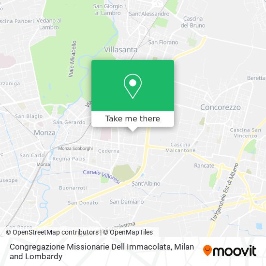 Congregazione Missionarie Dell Immacolata map