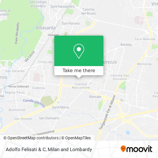 Adolfo Felisati & C map