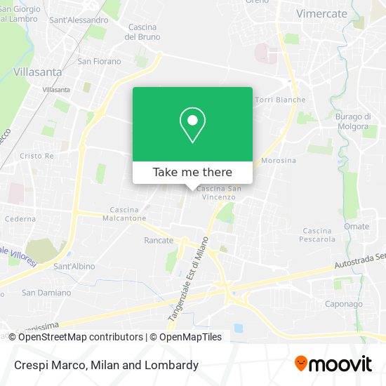 Crespi Marco map