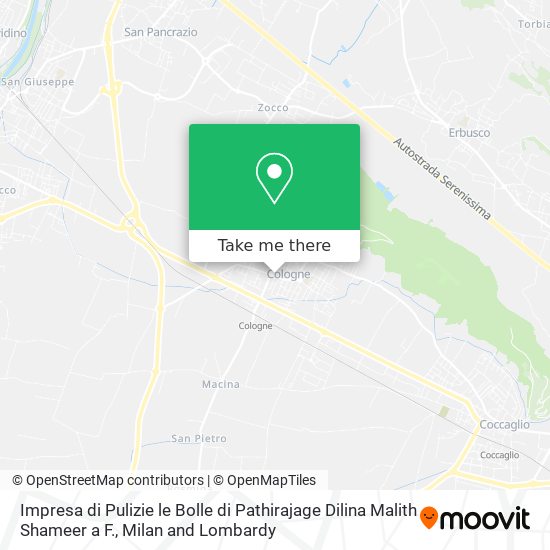 Impresa di Pulizie le Bolle di Pathirajage Dilina Malith Shameer a F. map