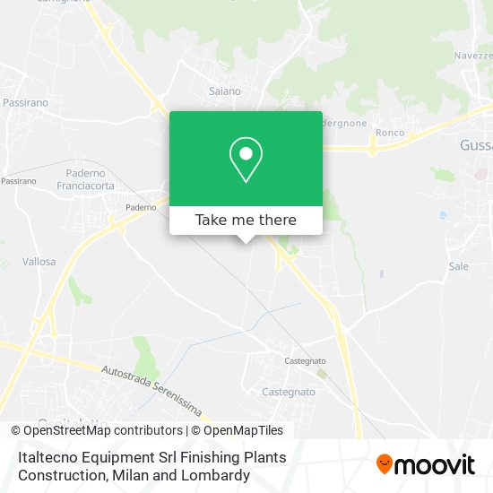 Italtecno Equipment Srl Finishing Plants Construction map