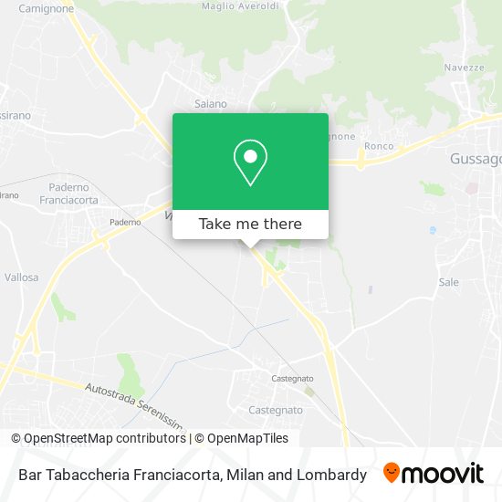 Bar Tabaccheria Franciacorta map