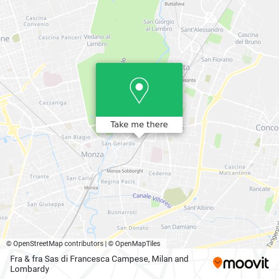 Fra & fra Sas di Francesca Campese map