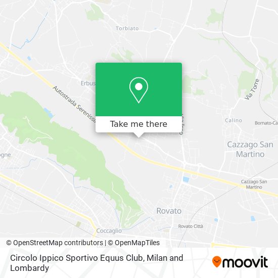 Circolo Ippico Sportivo Equus Club map