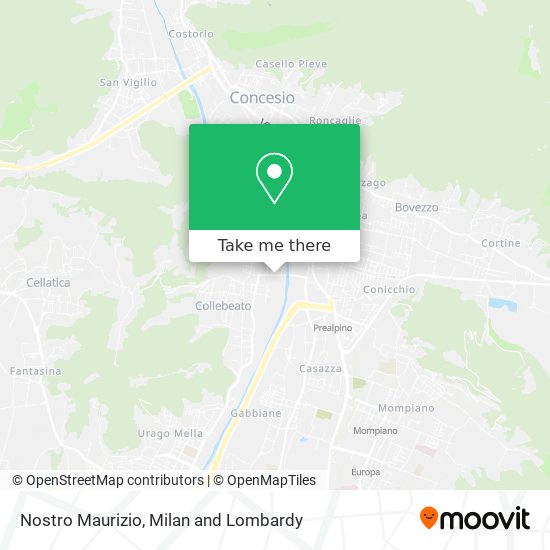 Nostro Maurizio map