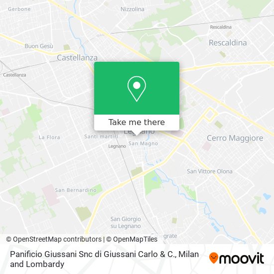 Panificio Giussani Snc di Giussani Carlo & C. map