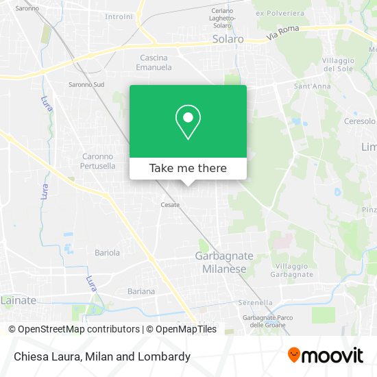Chiesa Laura map