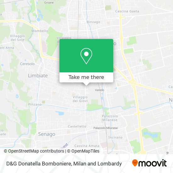 D&G Donatella Bomboniere map