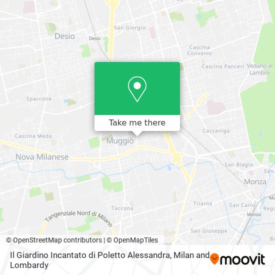 Il Giardino Incantato di Poletto Alessandra map