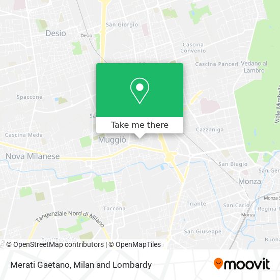 Merati Gaetano map