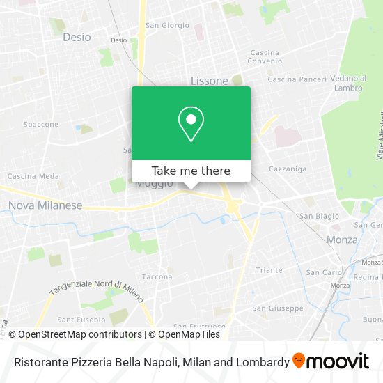 Ristorante Pizzeria Bella Napoli map