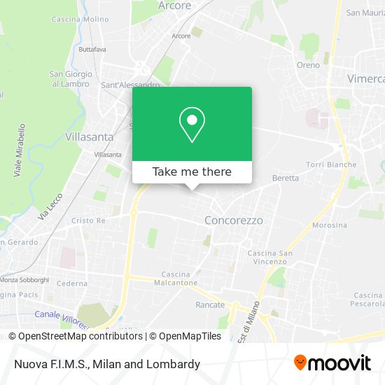 Nuova F.I.M.S. map