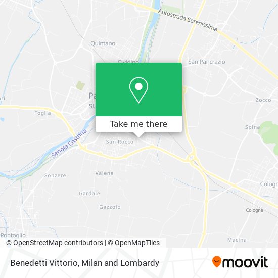 Benedetti Vittorio map