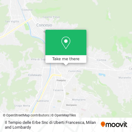 Il Tempio delle Erbe Snc di Uberti Francesca map