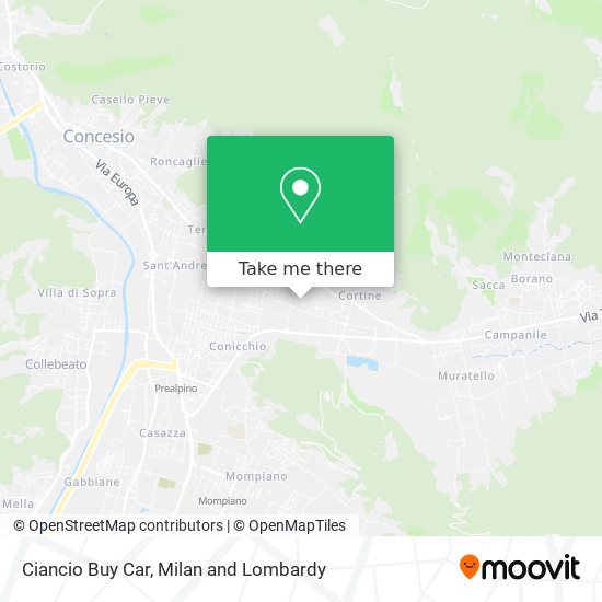 Ciancio Buy Car map