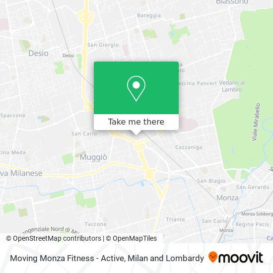 Moving Monza Fitness - Active map