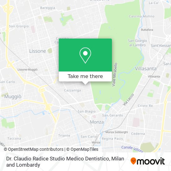 Dr. Claudio Radice Studio Medico Dentistico map