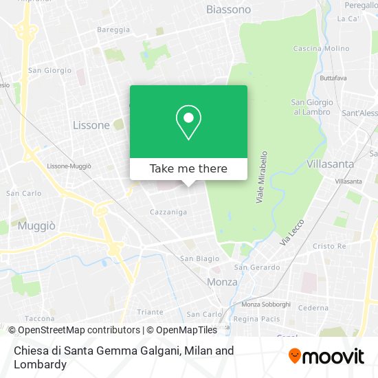 Chiesa di Santa Gemma Galgani map