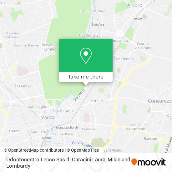 Odontocentro Lecco Sas di Caracini Laura map