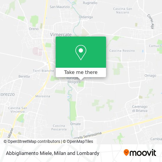 Abbigliamento Miele map
