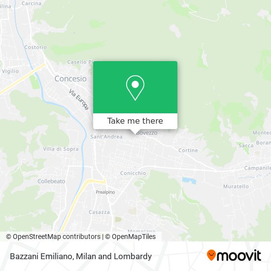 Bazzani Emiliano map