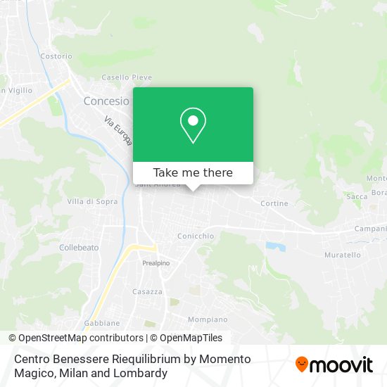 Centro Benessere Riequilibrium by Momento Magico map