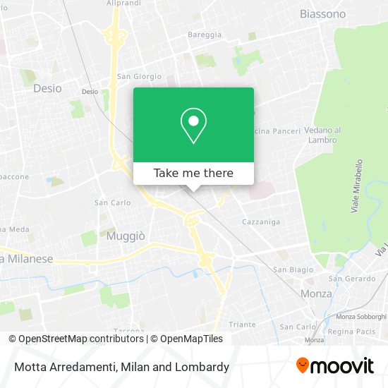 Motta Arredamenti map
