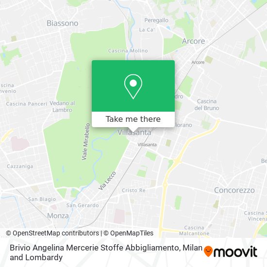 Brivio Angelina Mercerie Stoffe Abbigliamento map