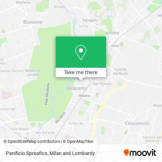 Panificio Spreafico map