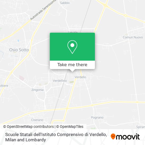 Scuole Statali dell'Istituto Comprensivo di Verdello map