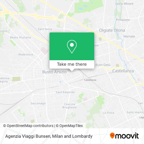 Agenzia Viaggi Bunsen map