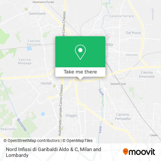 Nord Infissi di Garibaldi Aldo & C map