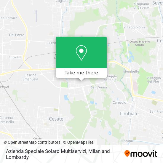 Azienda Speciale Solaro Multiservizi map