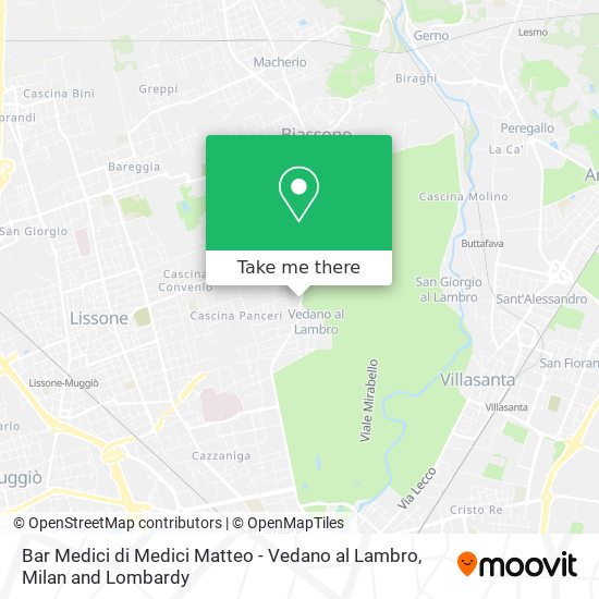 Bar Medici di Medici Matteo - Vedano al Lambro map