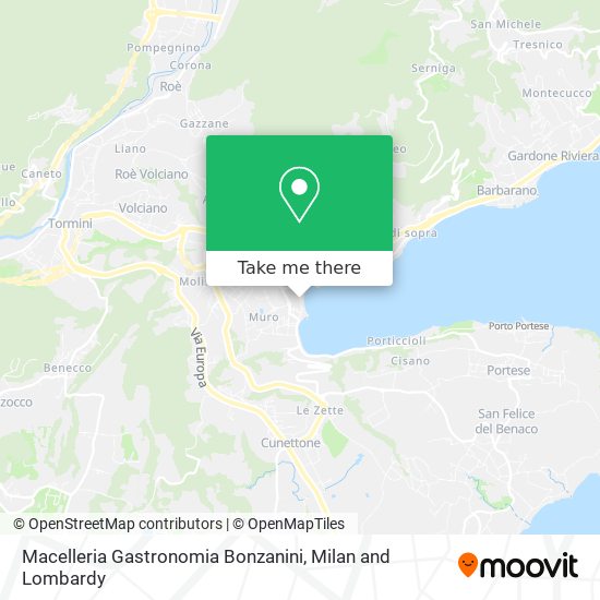 Macelleria Gastronomia Bonzanini map