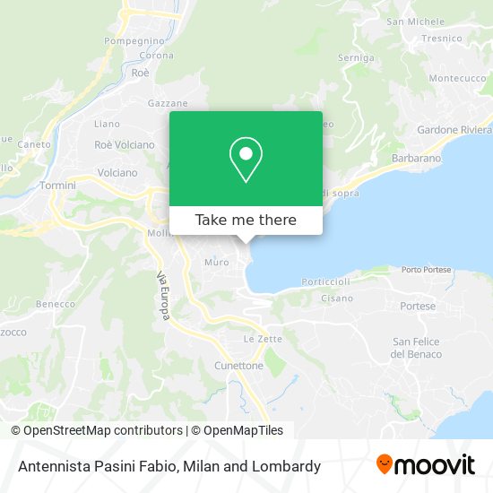 Antennista Pasini Fabio map