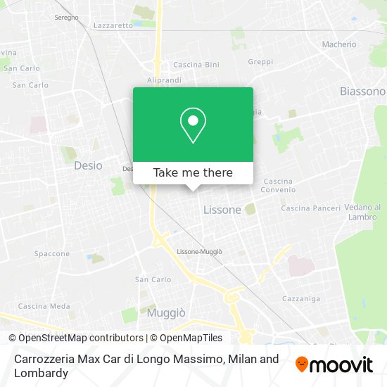 Carrozzeria Max Car di Longo Massimo map