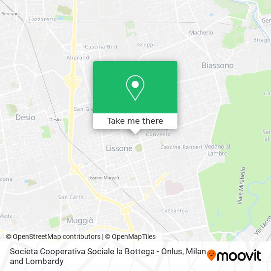 Societa Cooperativa Sociale la Bottega - Onlus map