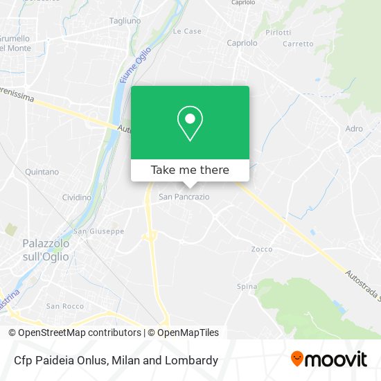 Cfp Paideia Onlus map