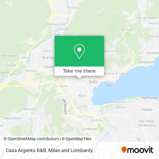 Casa Argento B&B map
