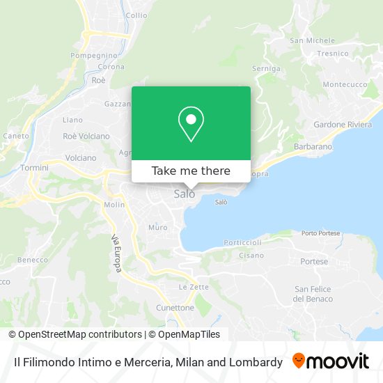 Il Filimondo Intimo e Merceria map