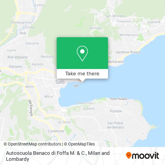Autoscuola Benaco di Foffa M. & C. map