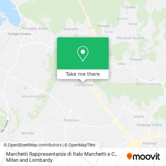 Marchetti Rappresentanze di Italo Marchetti e C. map