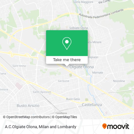 A.C.Olgiate Olona map